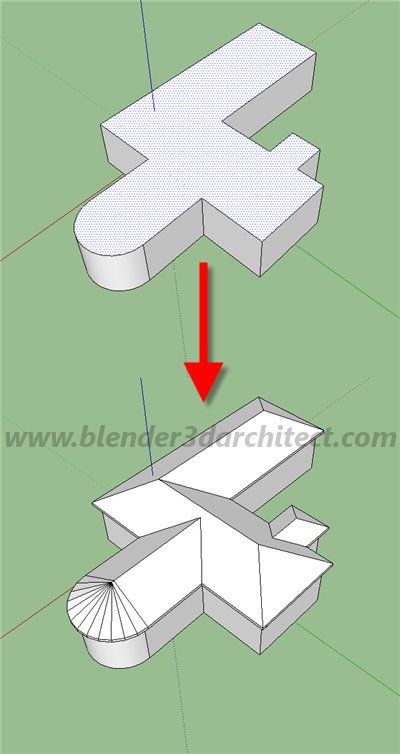 creating roofs in sketchup
